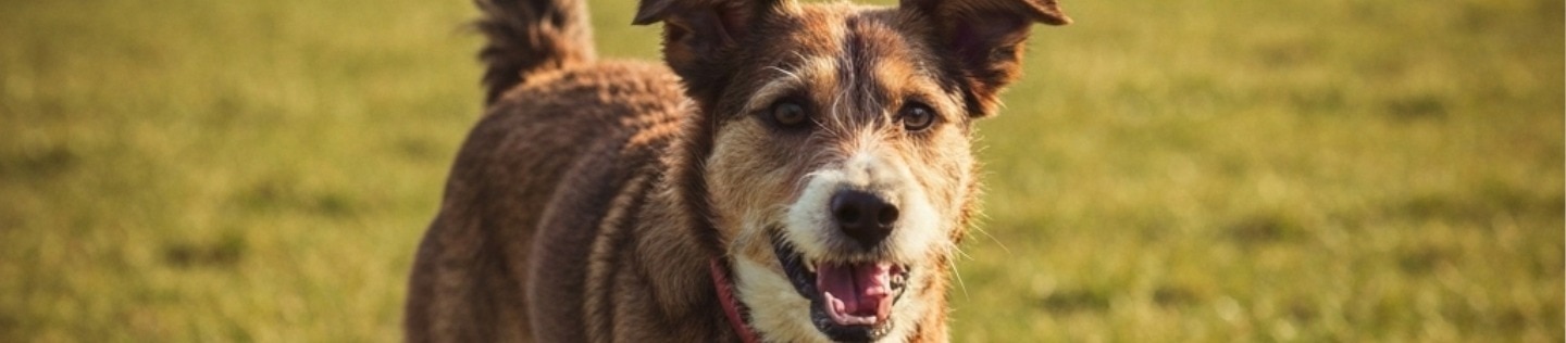 Perro jugando con pelota de tenis