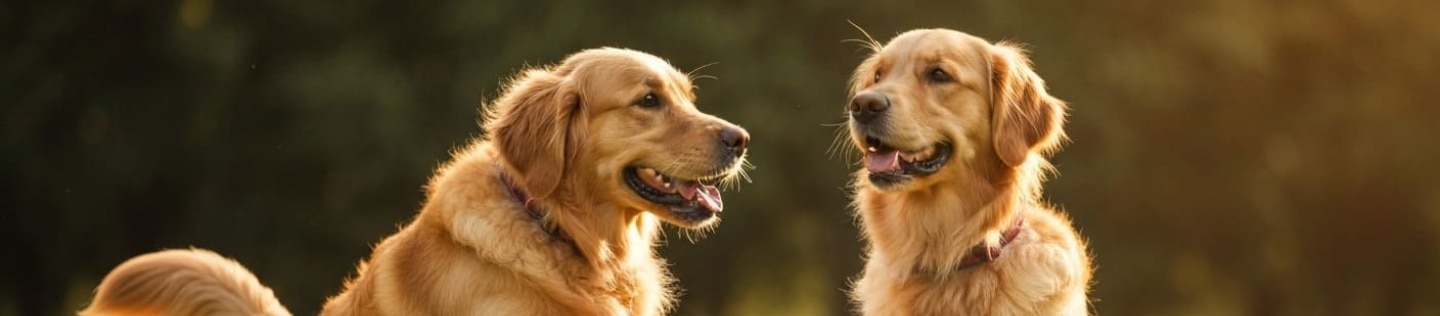 Two golden retrievers