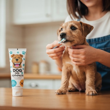 Manual práctico de crema de dientes para perros