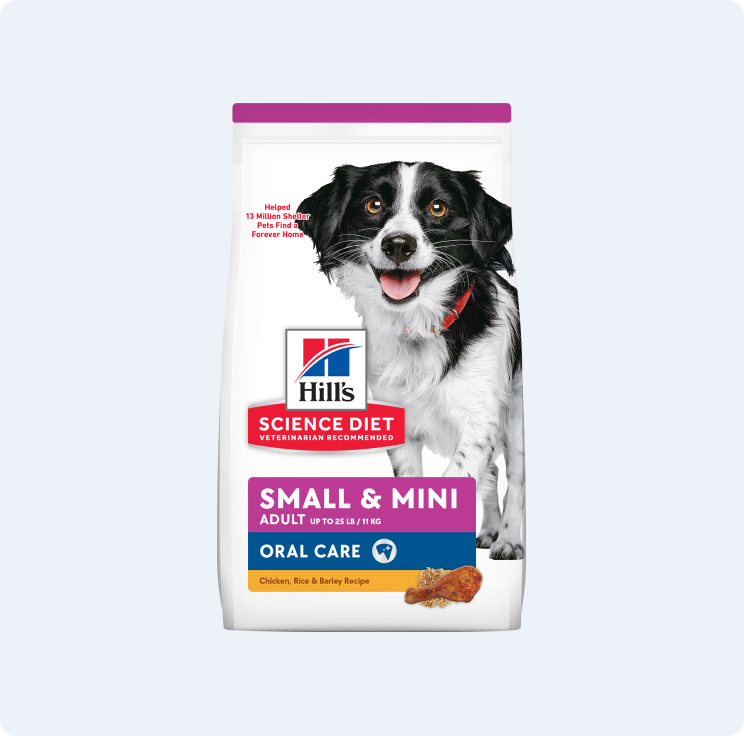 Una bolsa de alimento seco para perros Hill's Science Diet Small & Mini
